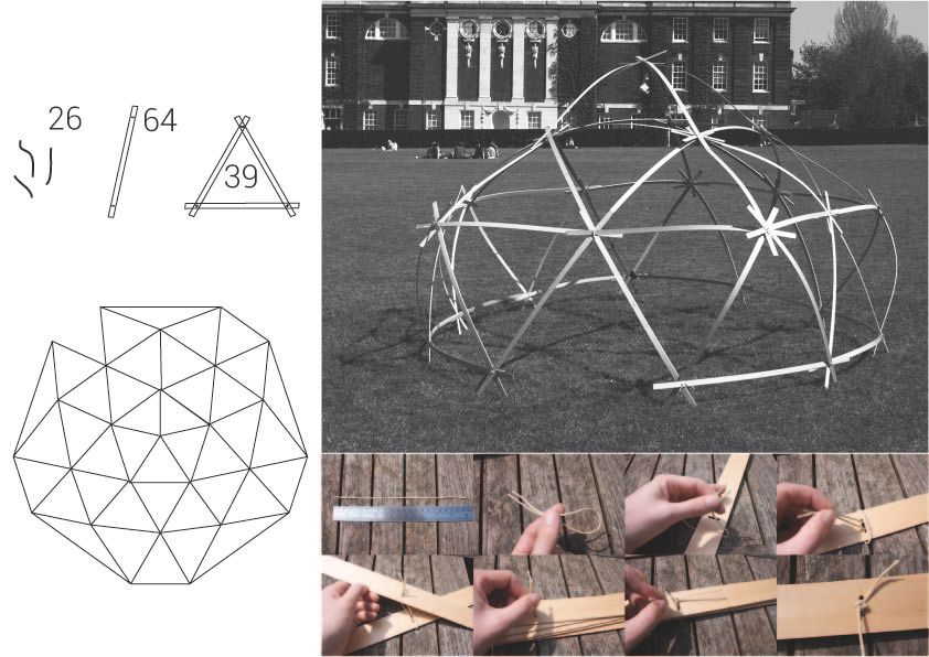 Yurt From Broken Venetian Blinds (wooden)