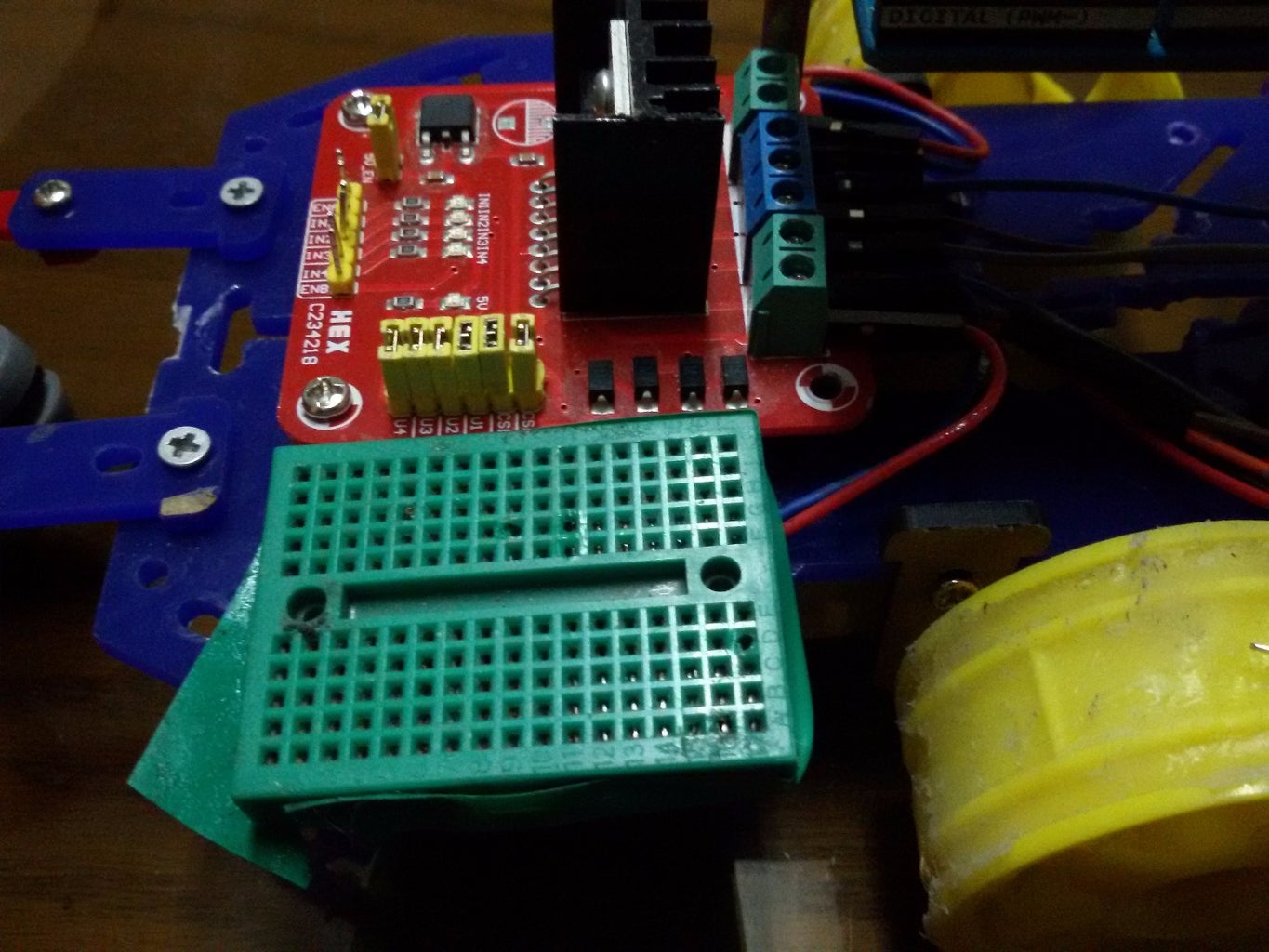 DIY Autonomous Line Tracking With Obstacle Avoiding Robot (Rover) : 7 ...