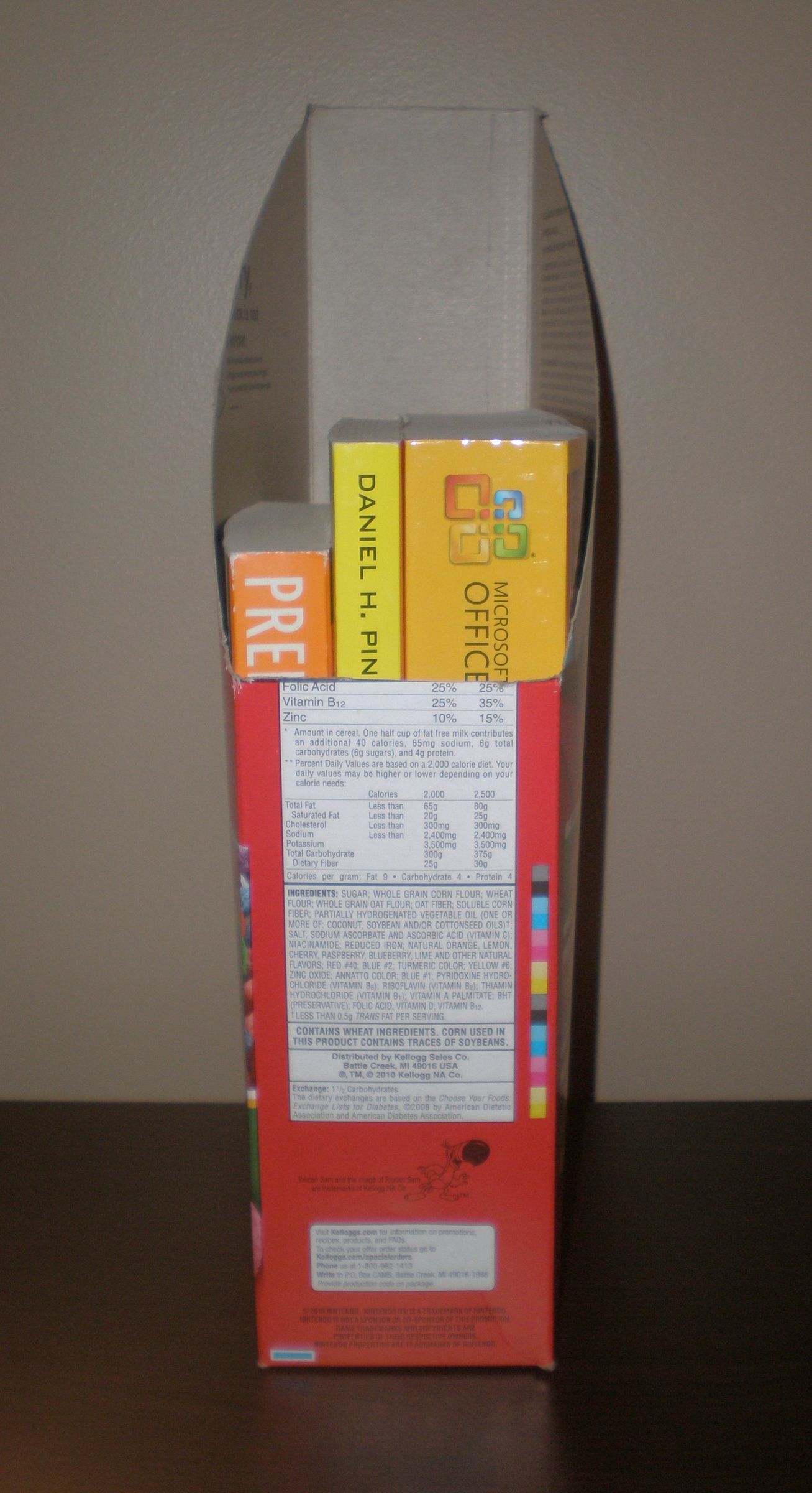 Bookcase From a Cereal Box