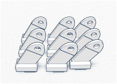 RC plane control horns