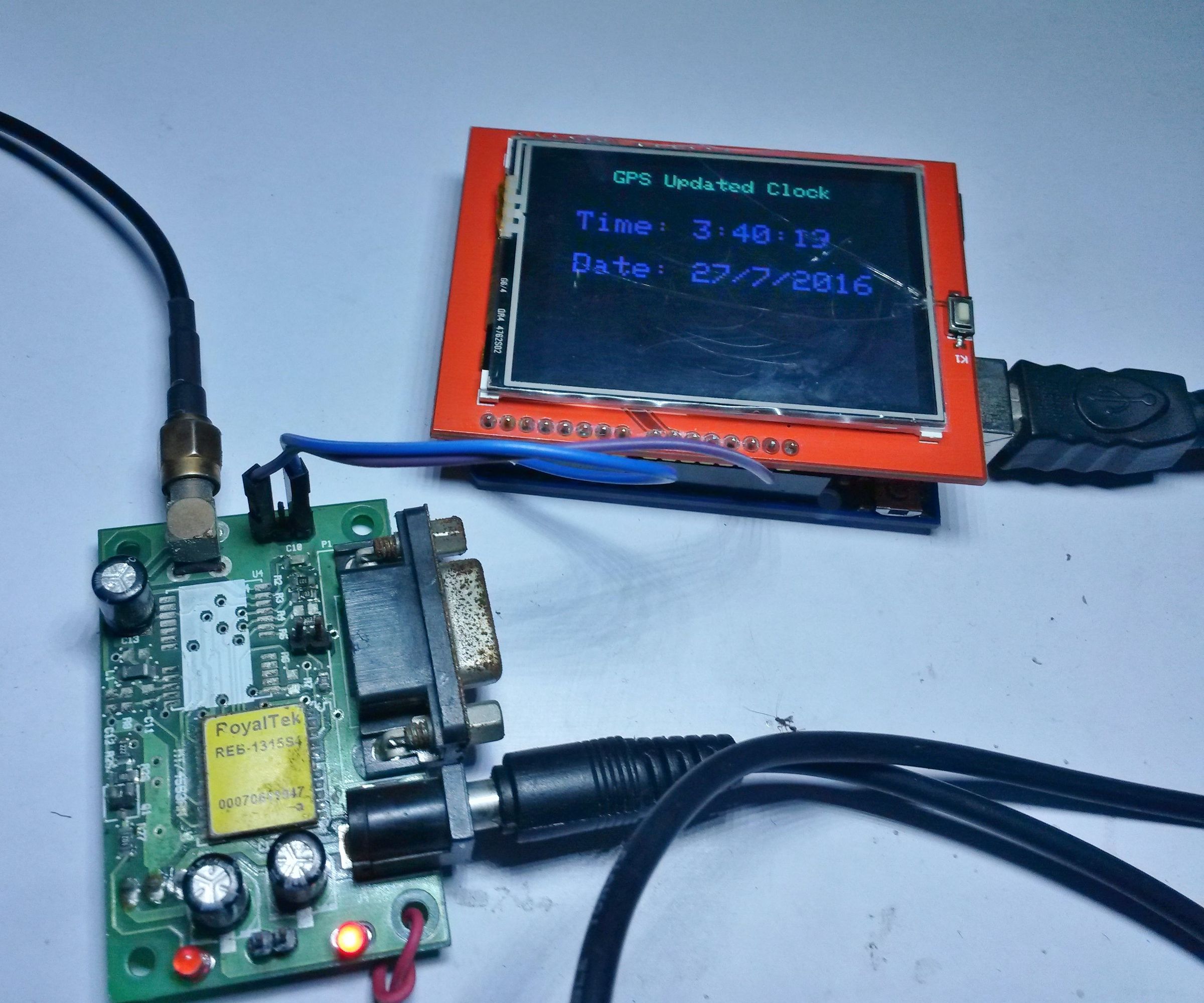 GPS Clock With TFT and Arduino