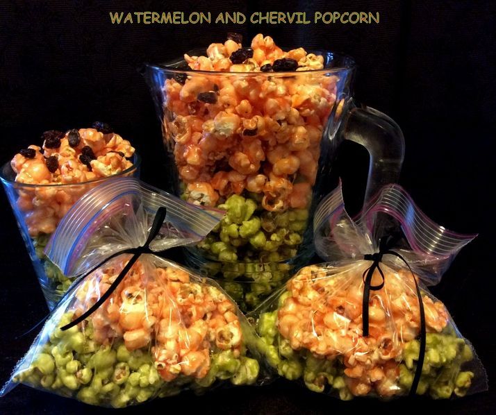 Watermelon and Chervil PopCorn