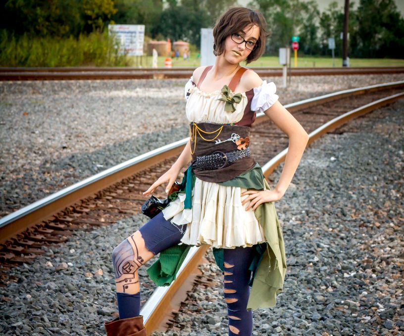 Steampunk Girl Robin Hood Style Costume