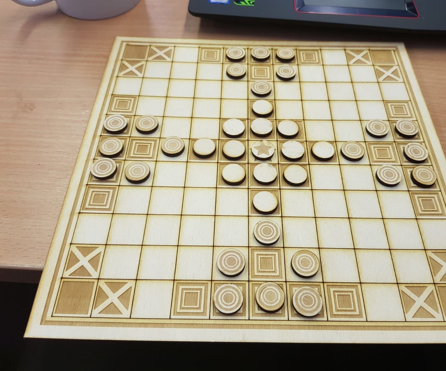 Lasercut Hnefatafl Board