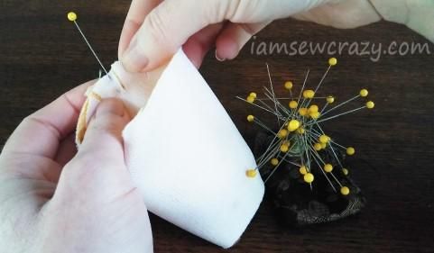 Pin and Sew the Cylinder Ends