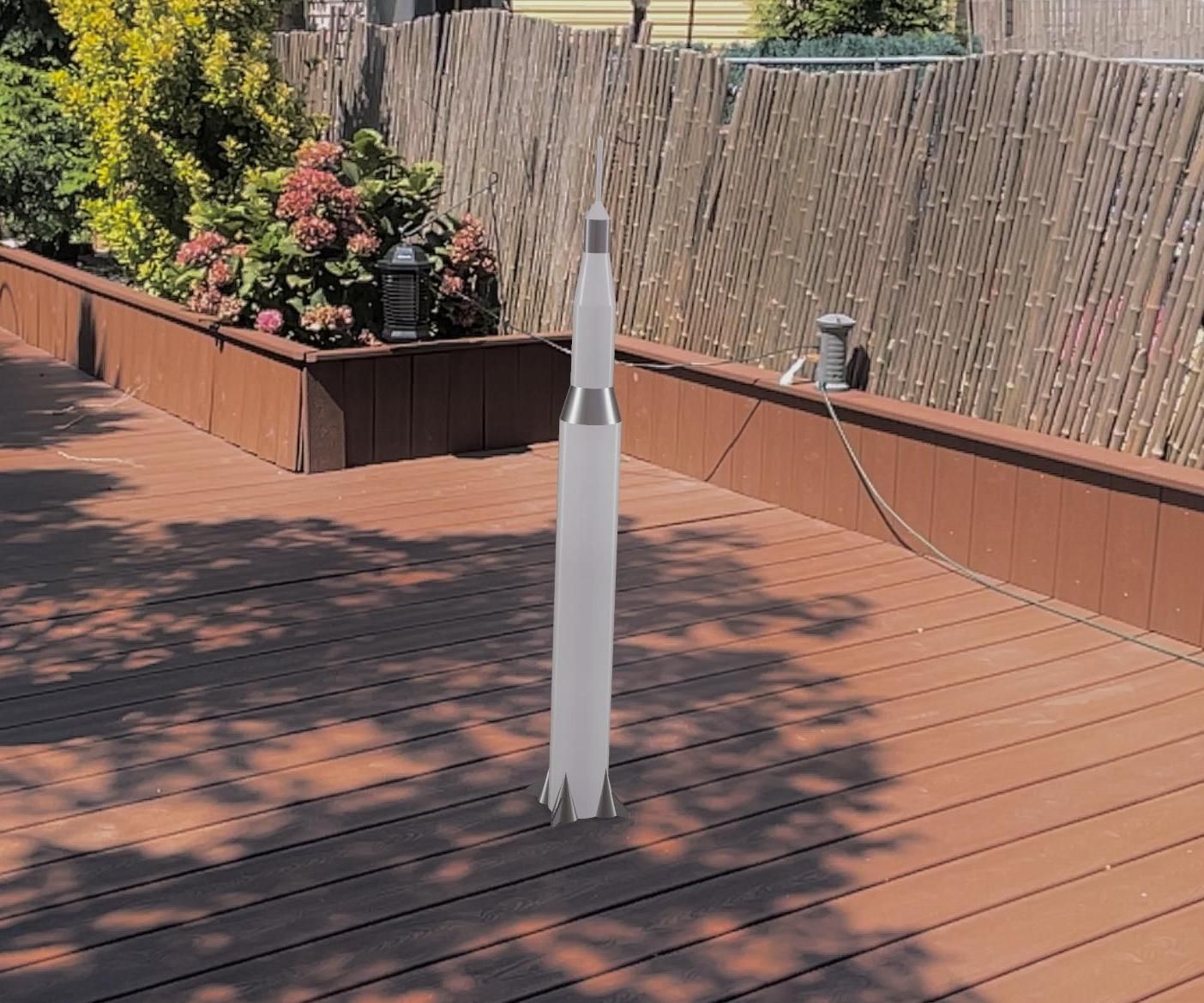 Outdoor Model Rocket - Remake of the Iconic Saturn V SpaceCraft