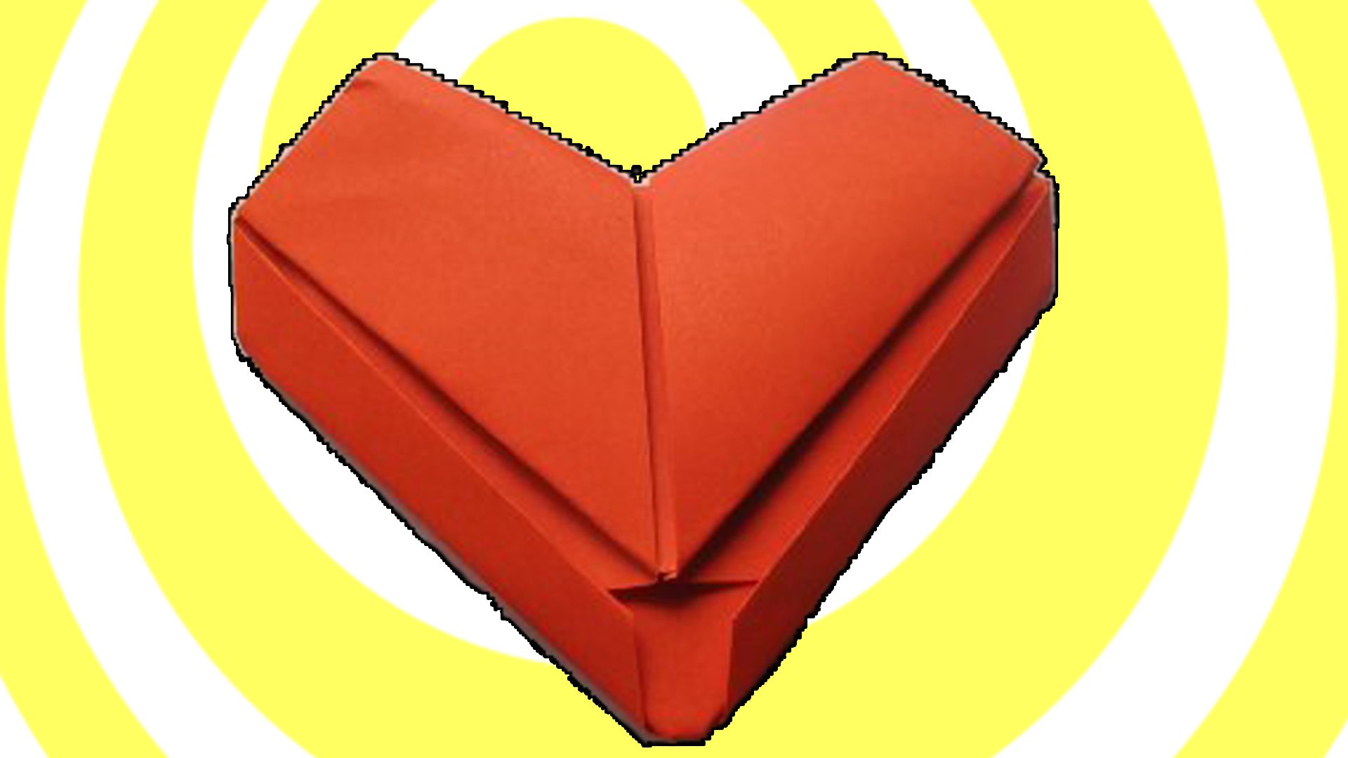 How to Make Easy Origami Heart - Video Tutorial