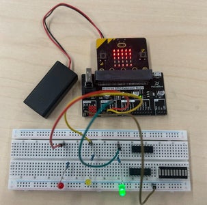 How to Make a Microbit Stop Light and Crosswalk Button