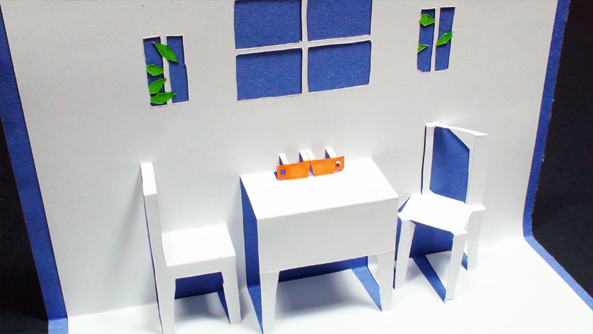 How to Make a Pop Up Tea Time Card (Kirigami 3D) Greeting Card!