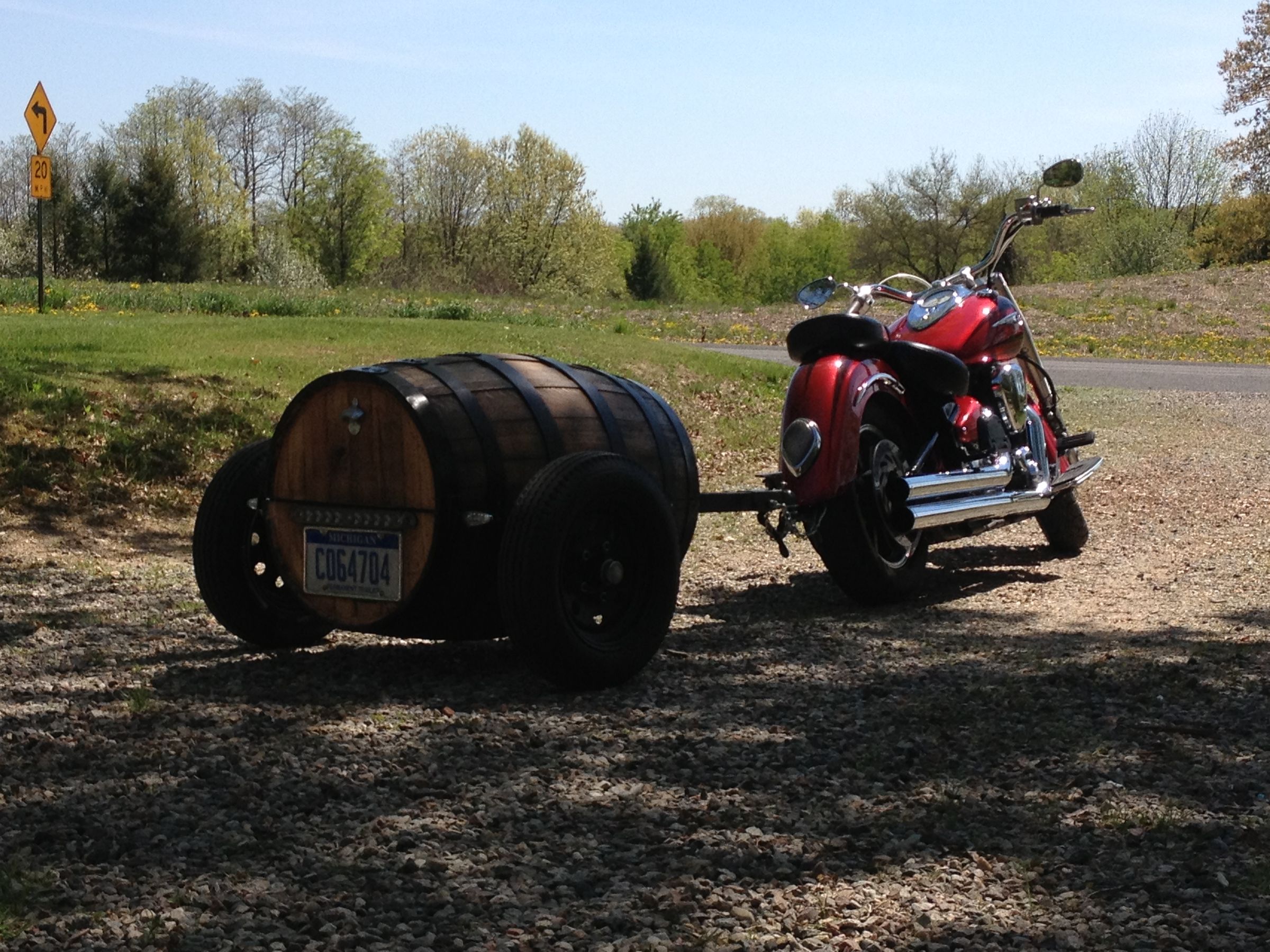 50 Gallon Whiskey Barrel Motorcycle Trailer Building Plans