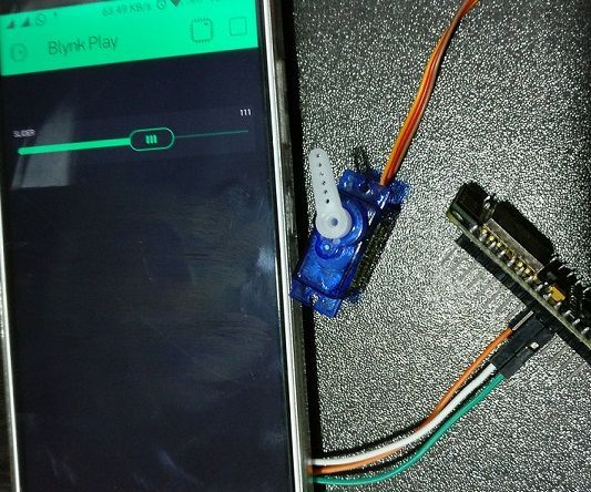 Servo Motor Controlled With BLYNK Over WiFi