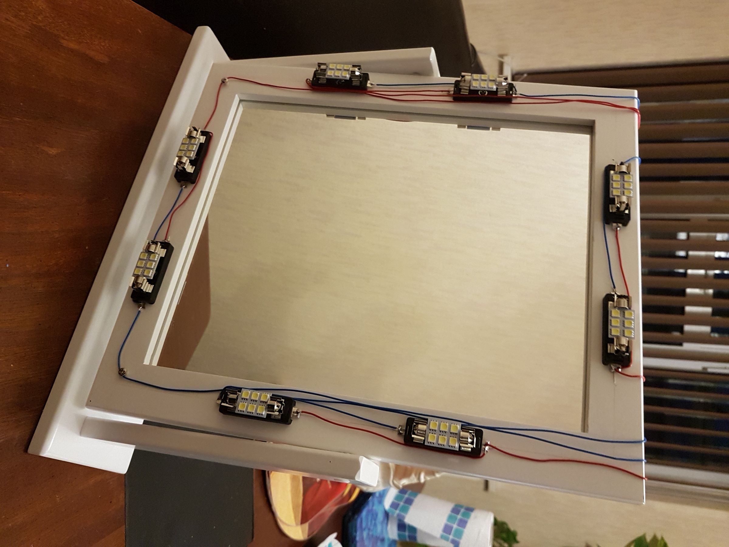 LED Battery Powered Makeup / Dressing Table Mirror 8 Steps (with Pictures) Instructables