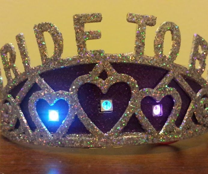 Twinkling LED "Bride-to-Be" Bachelorette Tiara