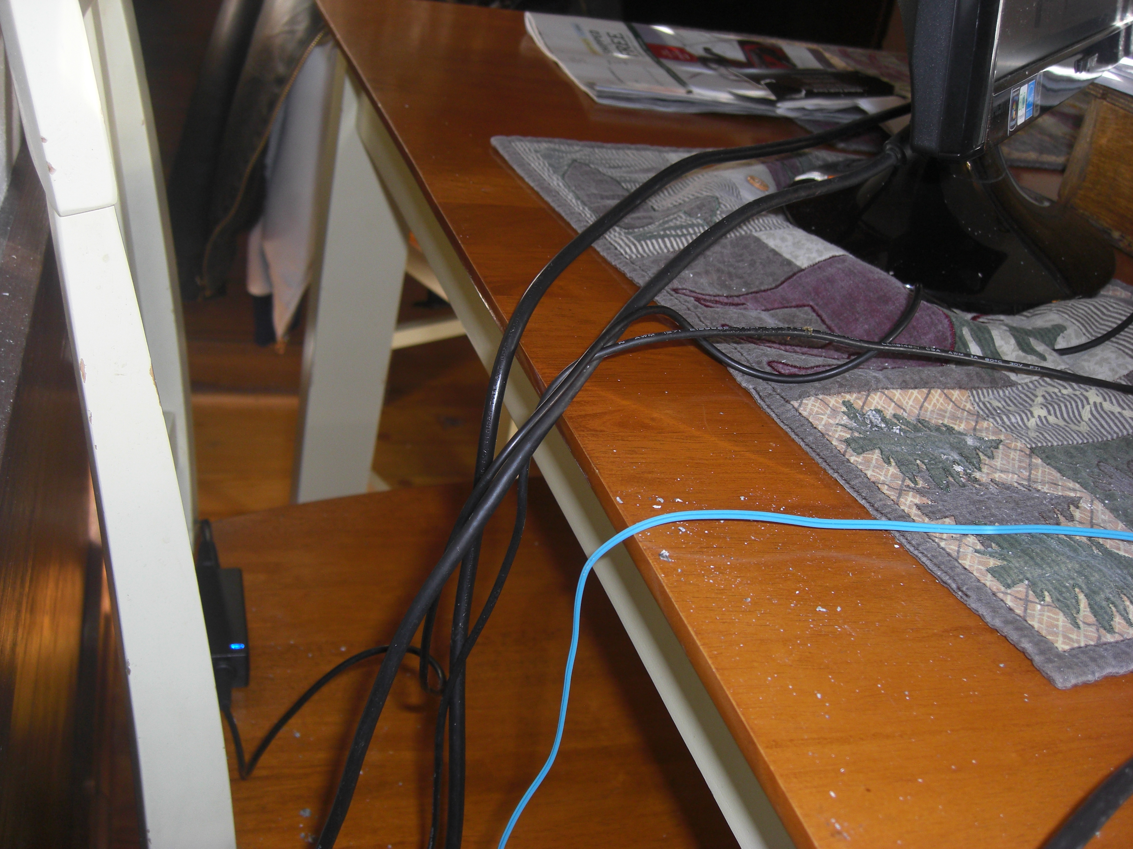 Simple Office Supply Cable Organizer and Holder