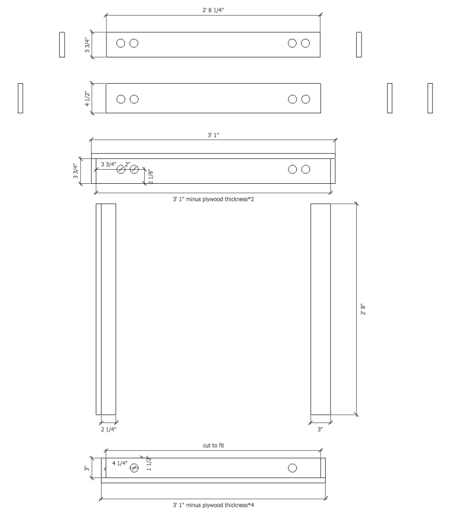 Dimensions and Parts Identification