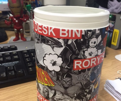 100% Recycled Desk Bin