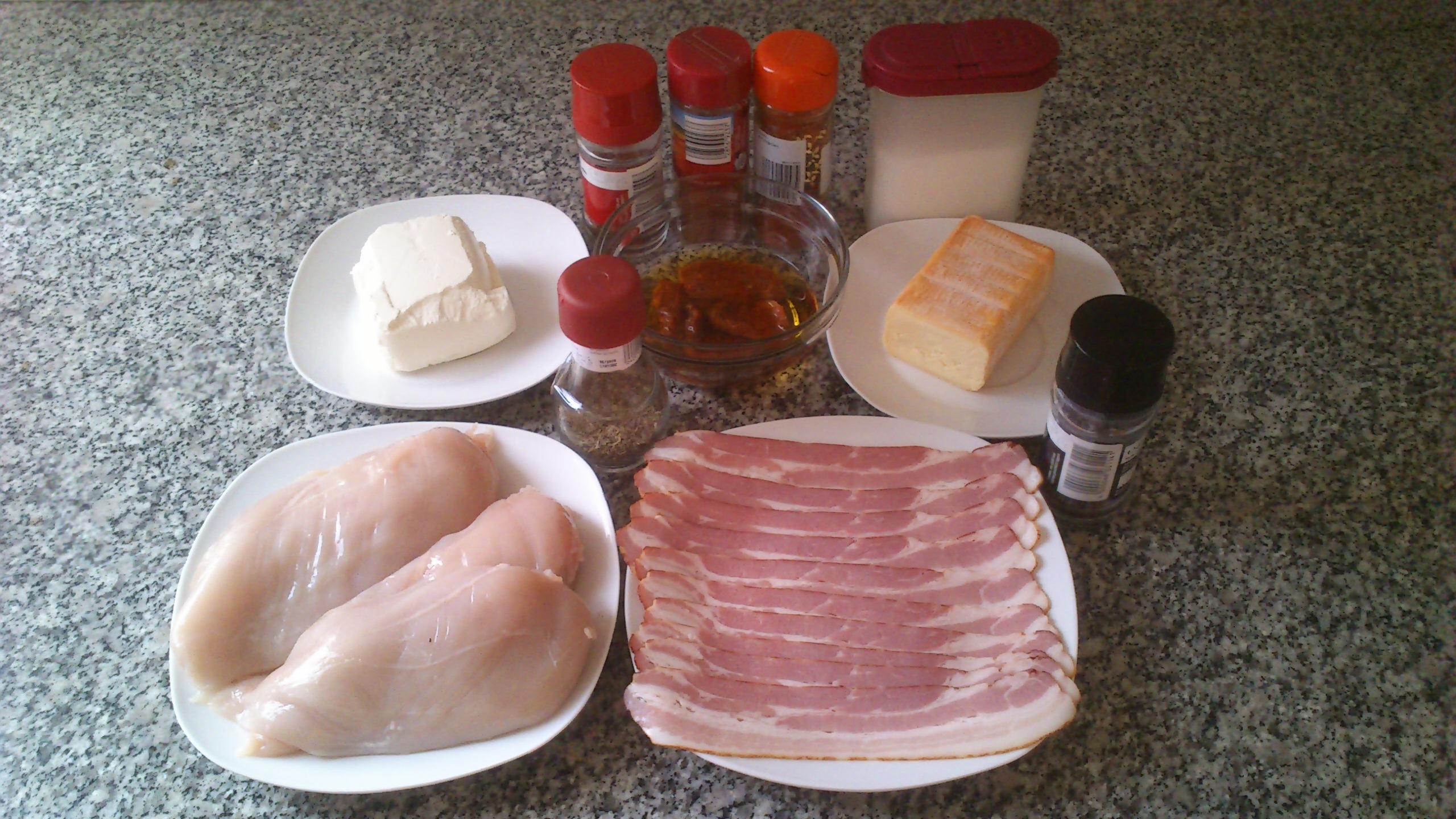 Stuffed Chicken With Bacon Sundried Tomatoes Cream & Limburger Cheese