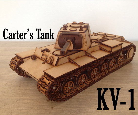 Carter's Lasercut Tank - KV-1 (motorizable)