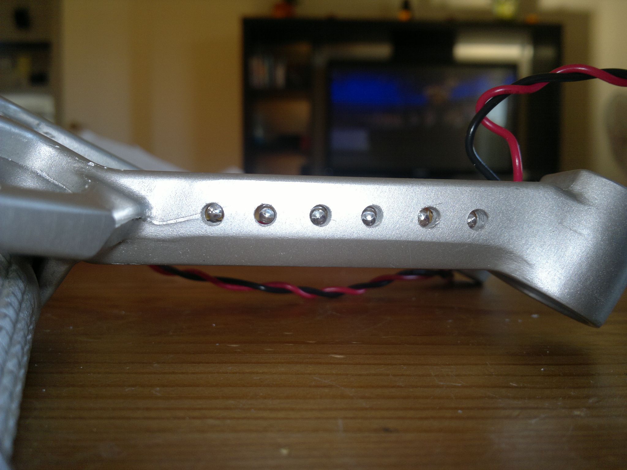 Integrated LED Foot Peg Signals