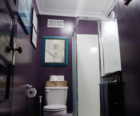 Tiny Bathroom Reveal – From Embarrassment to Moody Stunner!