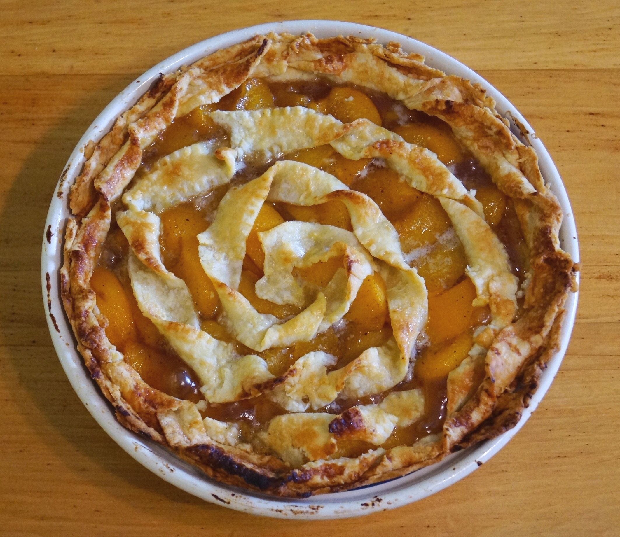 Vintage Peach Pie