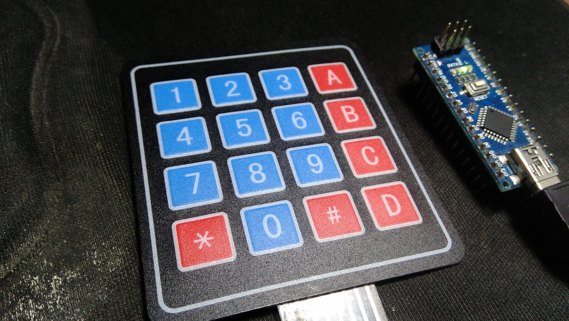 4x4 Matrix Membrane Keypad Using Arduino Nano : 4 Steps - Instructables