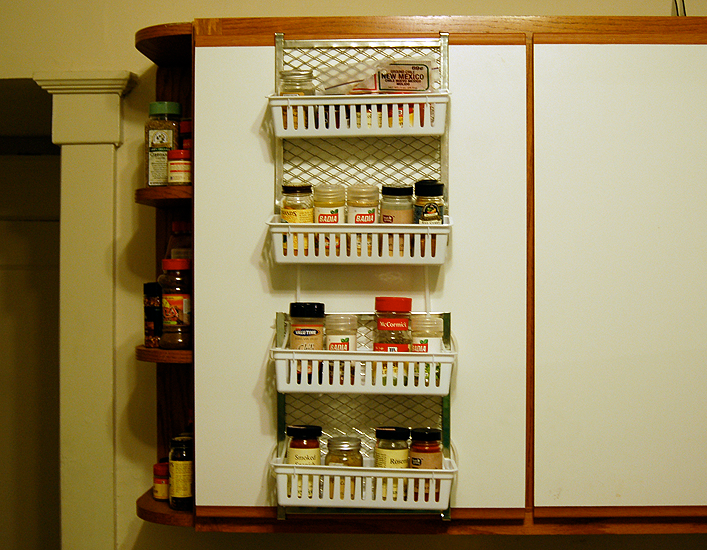 $7 "Wall-Mounted" (no-drill) Spice Rack