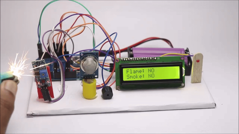 Arduino Gas Leakage and Flame Detection With Alert System and Real Time ...