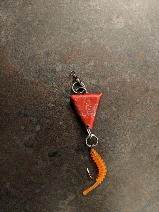 diy ice fishing lures Fishbone Gear Unpainted Jig Lure Kit Jigging Minnow Bodies for Painting, Walleye Crappie Perch Trout Bass, Hooks Included (Blood Red Tails, 1/2 oz) : Sports & Outdoors Catch Bigger Lake Trout: Ice