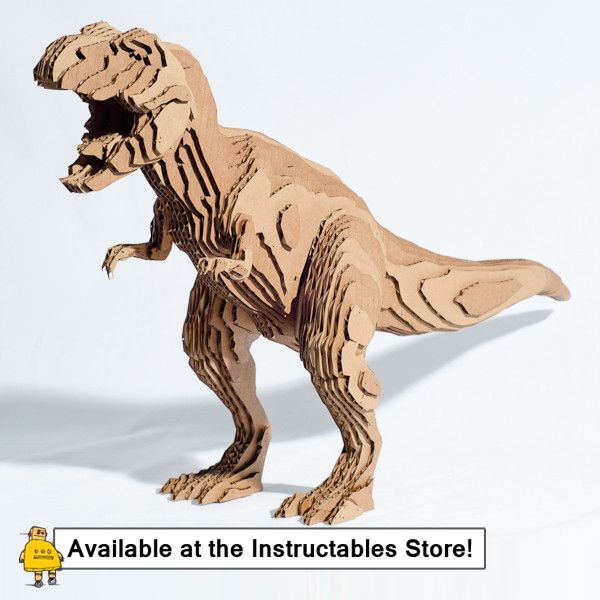 How to Slice Up a T-Rex in 123D Make