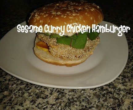 Sesame Curry Chicken Hamburger Recipe