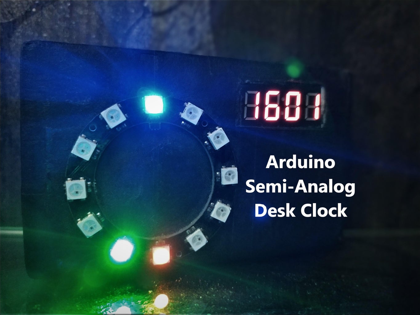 Arduino Semi-Analog Desk Clock || Arduino Desk Clock : 4 Steps ...