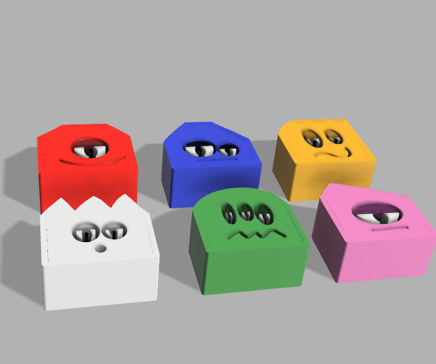 Juego De Mesa 3D Funny Monsters