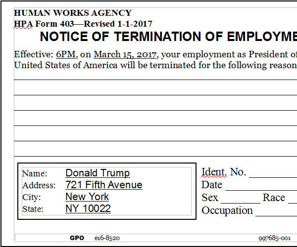 Fire Donald Trump Gag