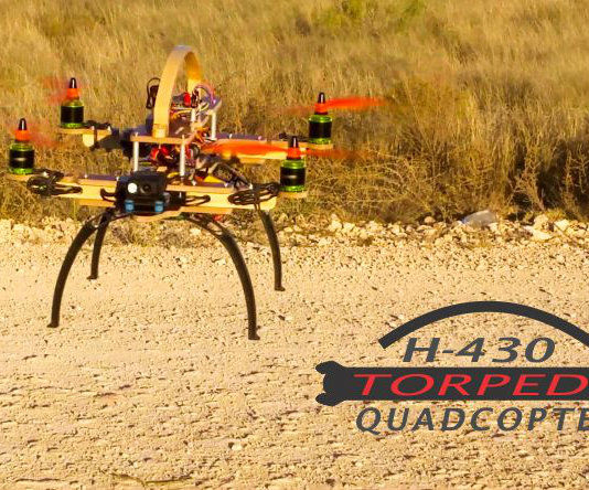 H - 430 TORPEDO QUADCOPTER Folding Easy to See Orientation From a Distance
