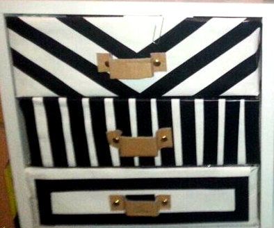 DIY Cardboard Drawers 
