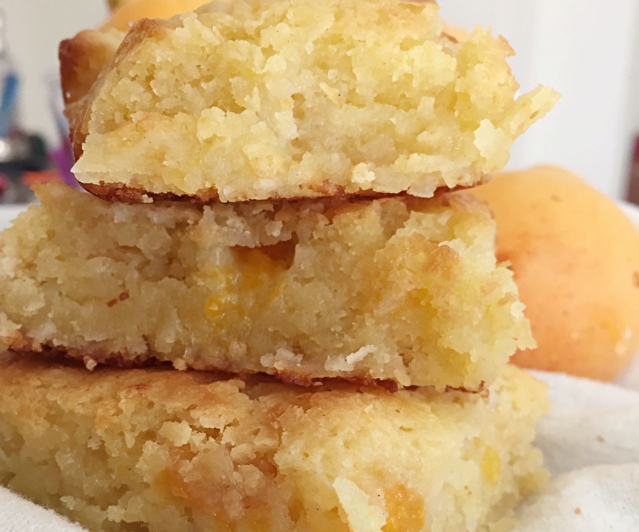 White Chocolate Apricot Brownies (gf)