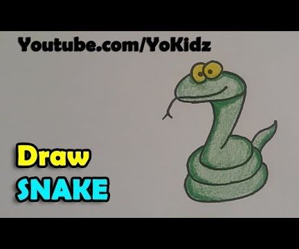 How to Draw a Cartoon Snake
