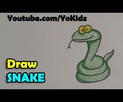 How to Draw a Cartoon Snake - Instructables