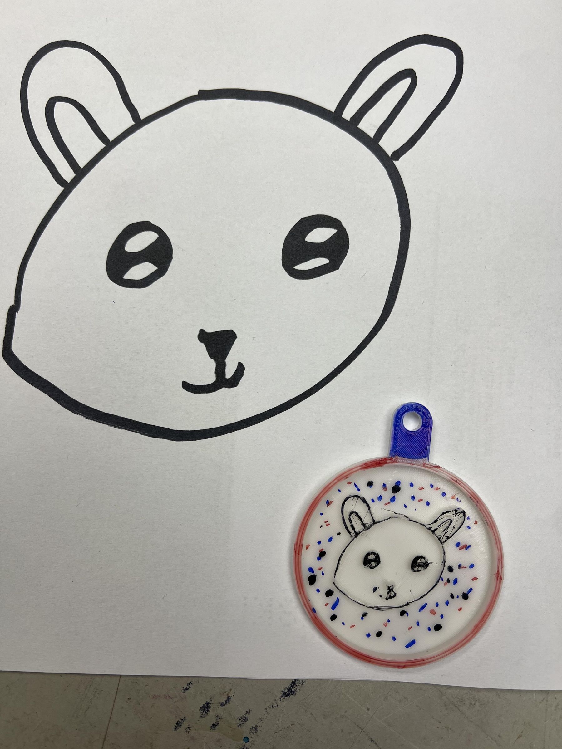 Keychain Draw Your Own Keychain 3 Steps Instructables