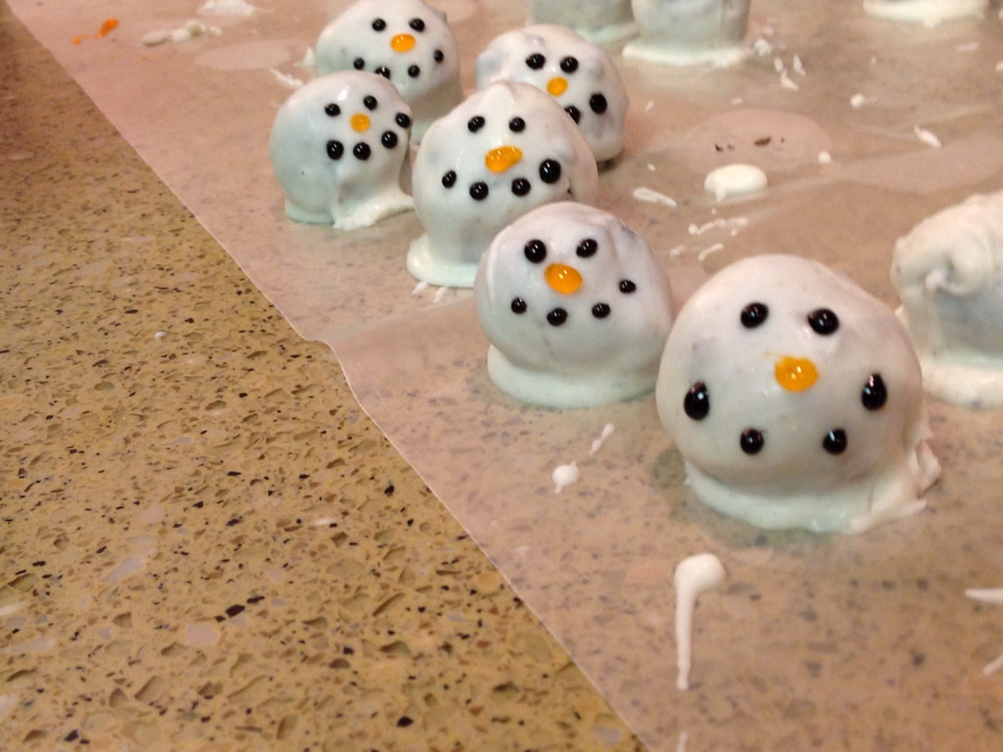 Snowman Oreo Balls