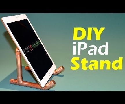 How to Make an IPad Tablet Holder Out of Copper Pipe - DIY IPad Tablet Stand 