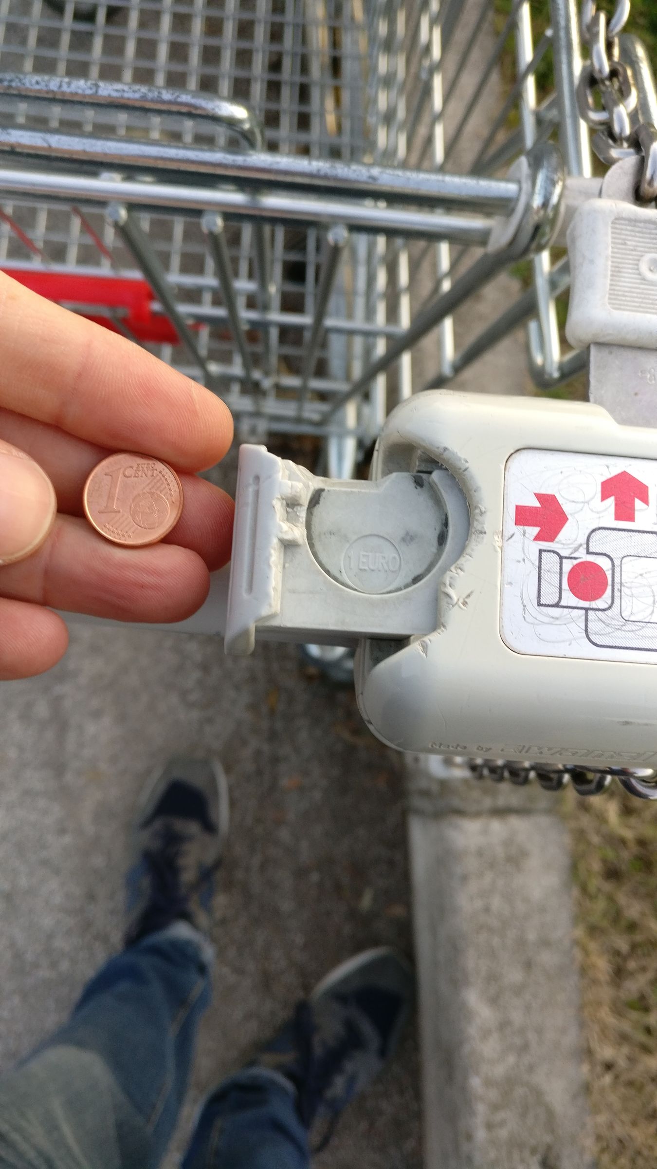 Unlock Shopping Cart With 1 Cent Instructables