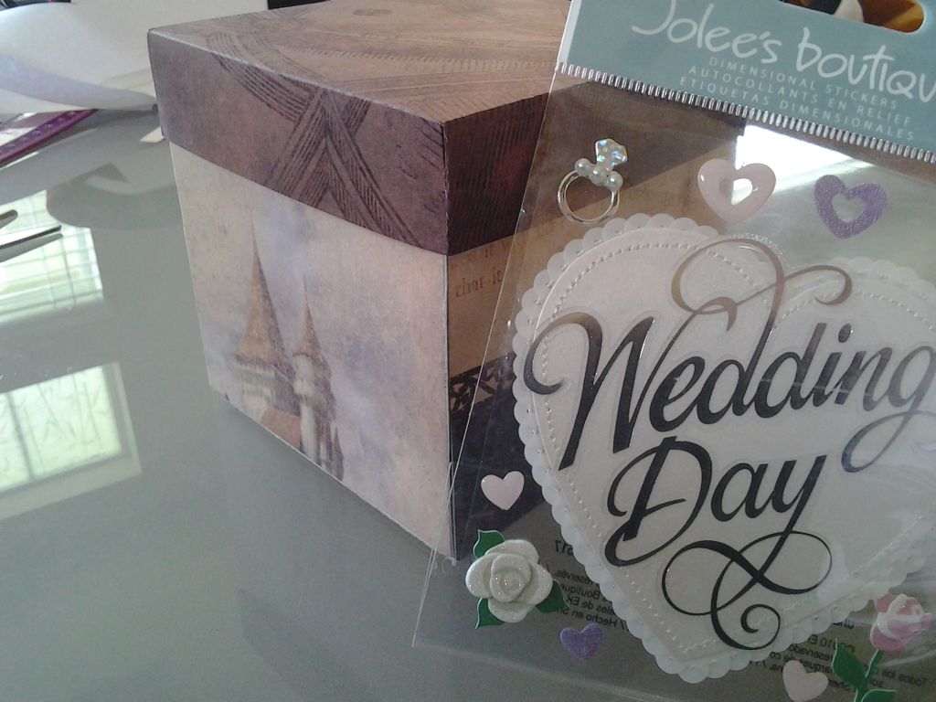 Making Exploding Box Wedding Invitations