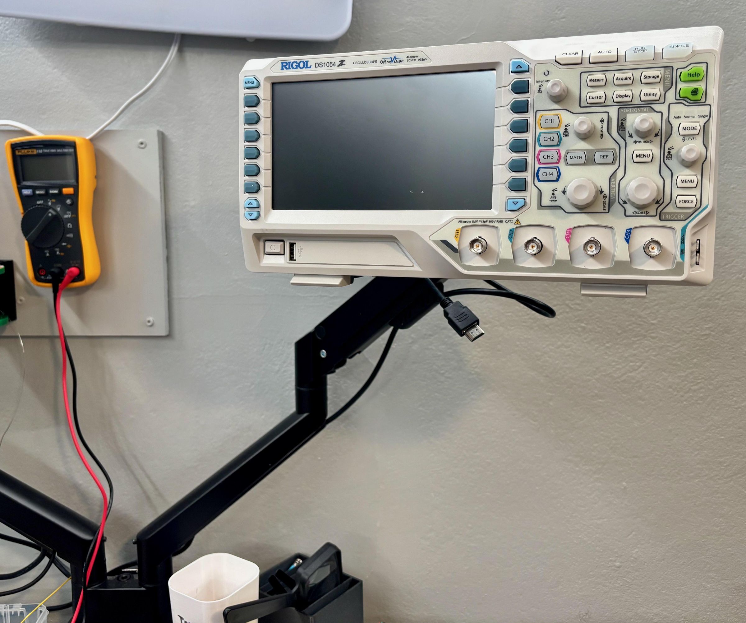 Mount Your Oscilloscope to a Monitor Arm