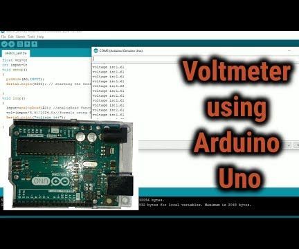 Voltmeter Using Arduino 4 Steps Instructables Voltmeter Using Arduino 4 Steps Instructables