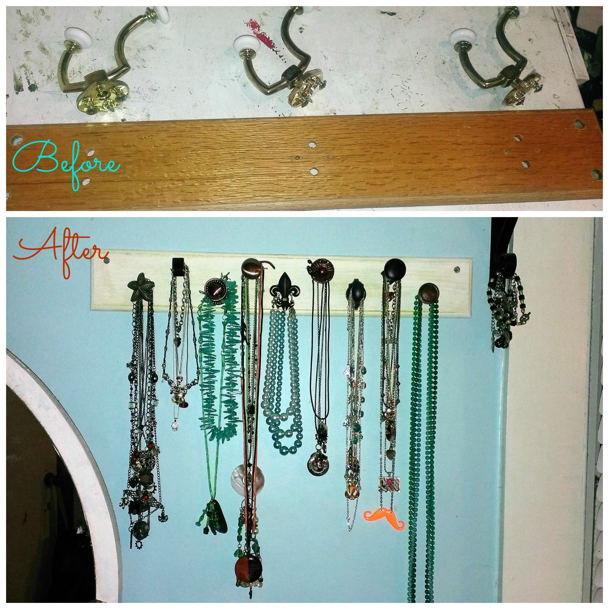 Upcycled Jewelry Rack
