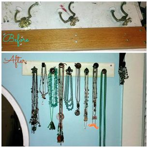 Upcycled Jewelry Rack