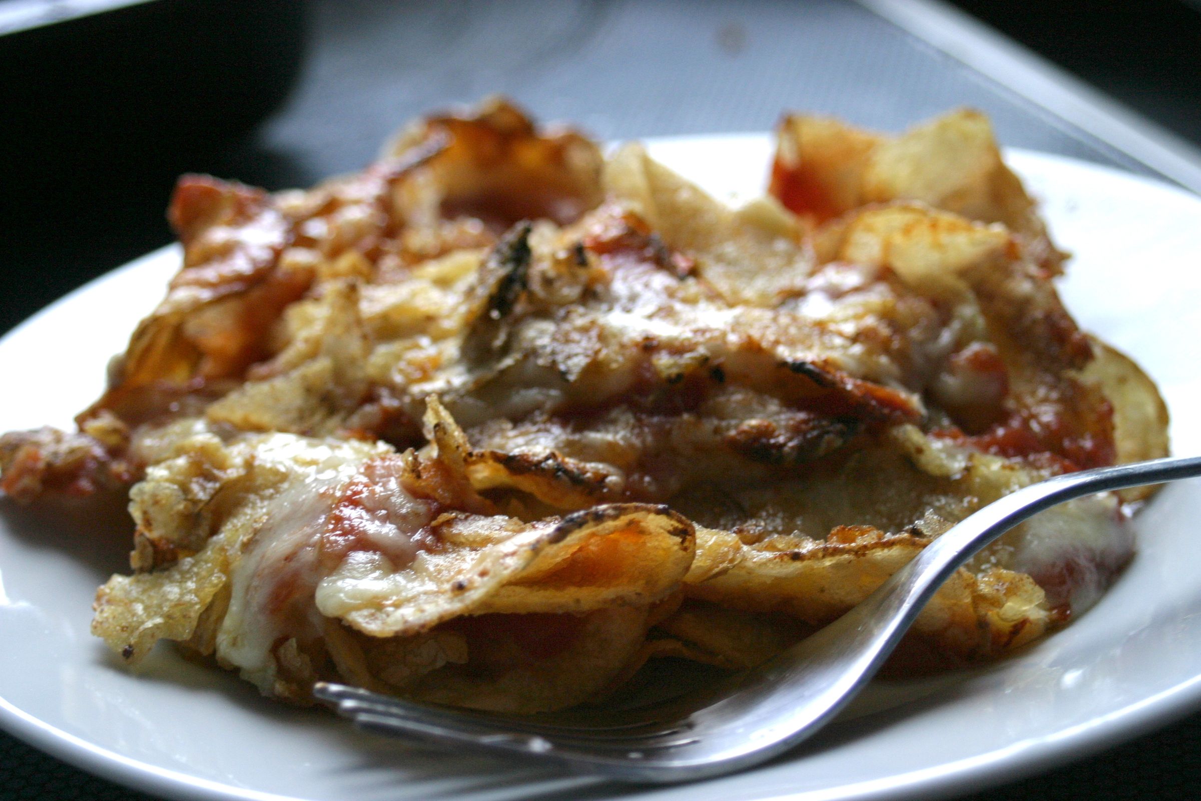 Crispy Cheese and Tomato Bake