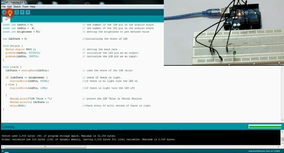 Light & Dark Detecting Circuit Using Arduino UNO : 8 Steps (with ...